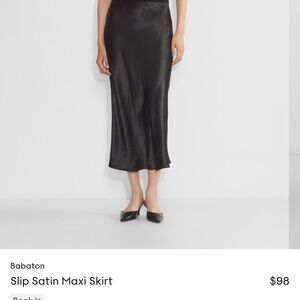 COPY - Babaton Slip Satin Maxi Skirt